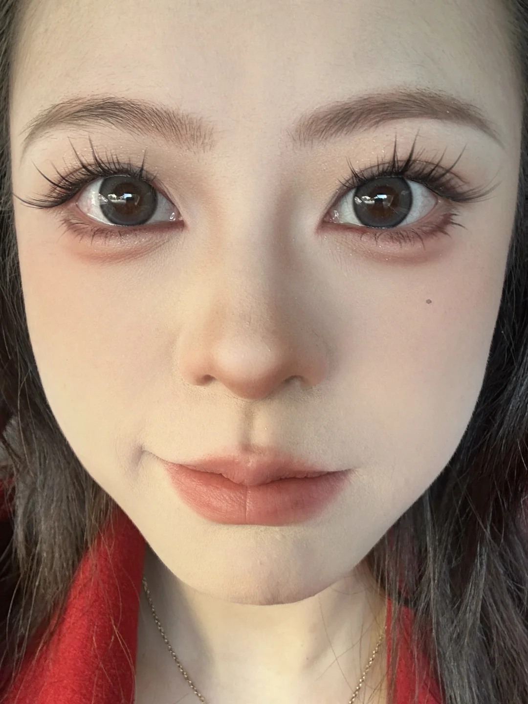 I painted a makeup that looks like a little rabbit today! The live broadcast looks good too