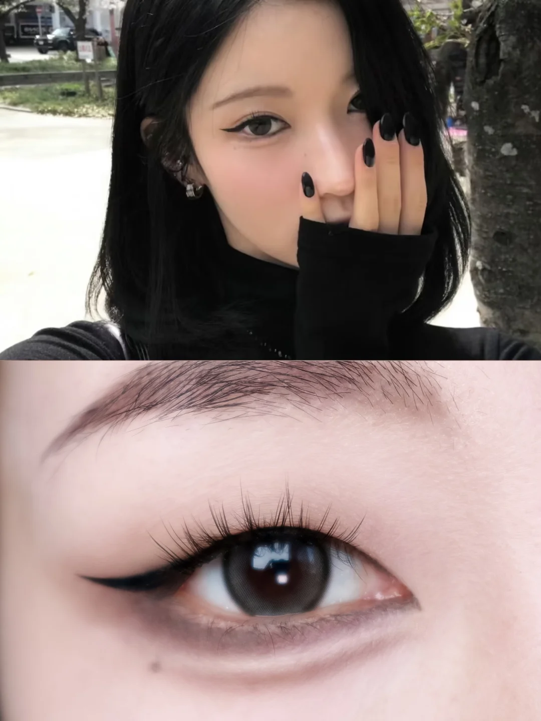 I understand the inner double eyelid eye makeup! Asa Fox Small Smoked