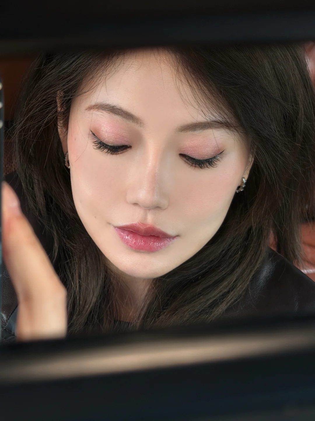 Daily Makeup Check in Day 49 | Winter New Year Pink Brown Date Makeup