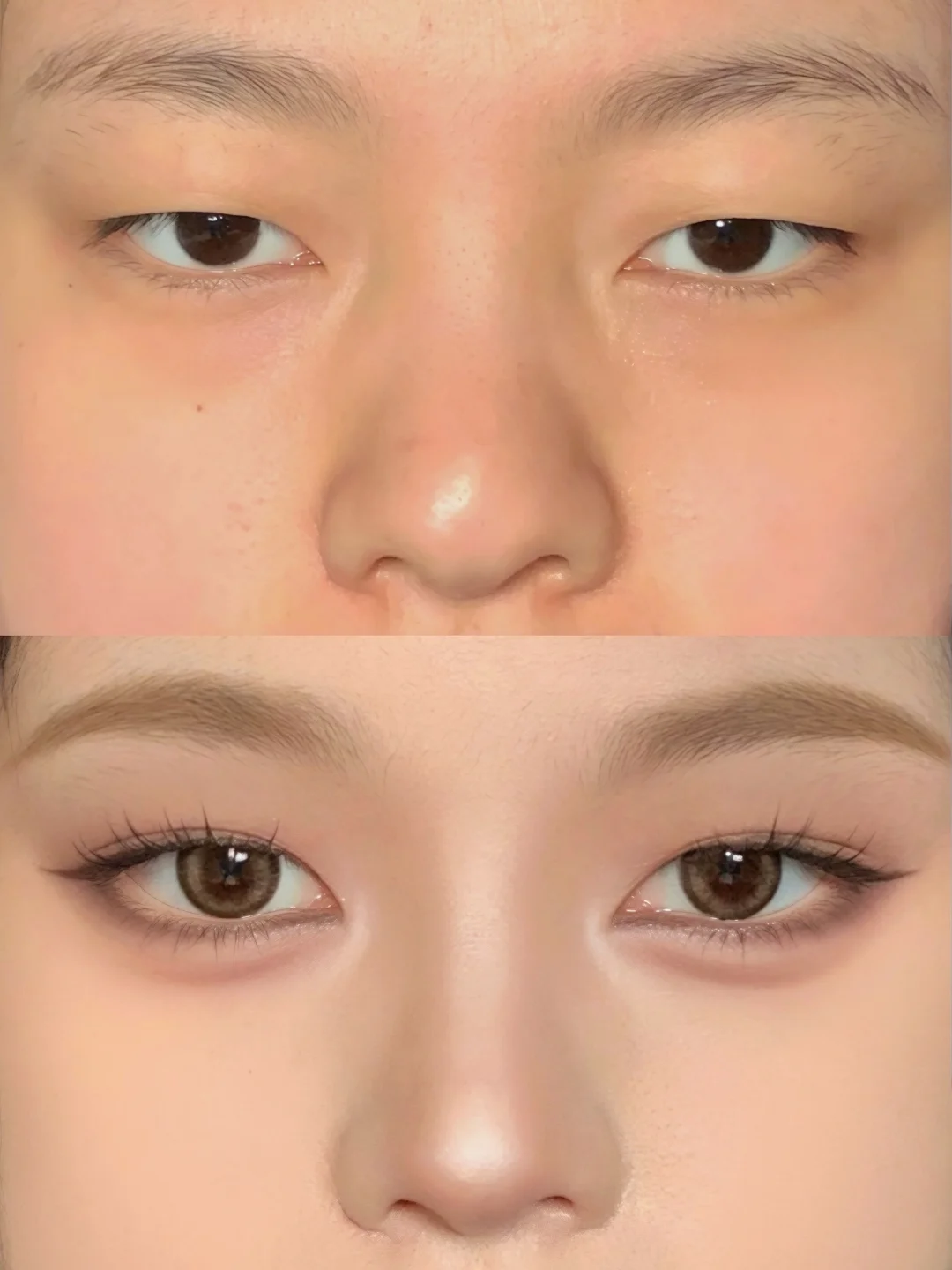 Must learn for single swollen eyes! Autumn and winter milk coffee atmosphere, reducing swelling and inverted eye makeup