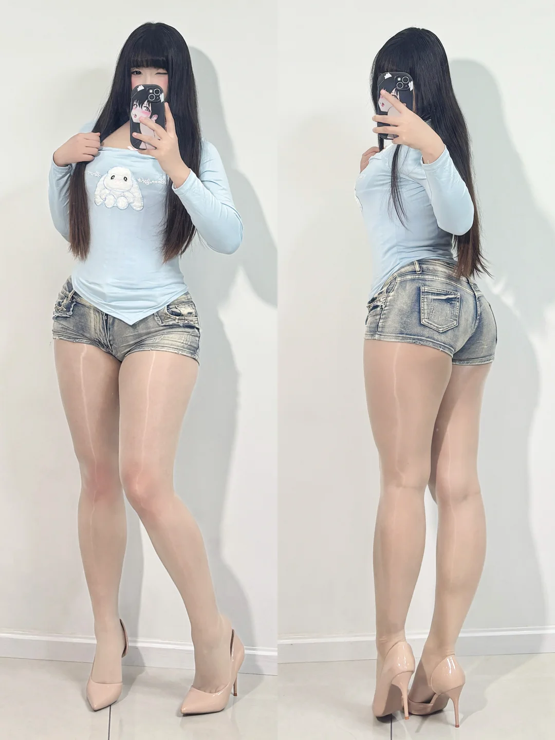 Slightly chubby outfit 🩵