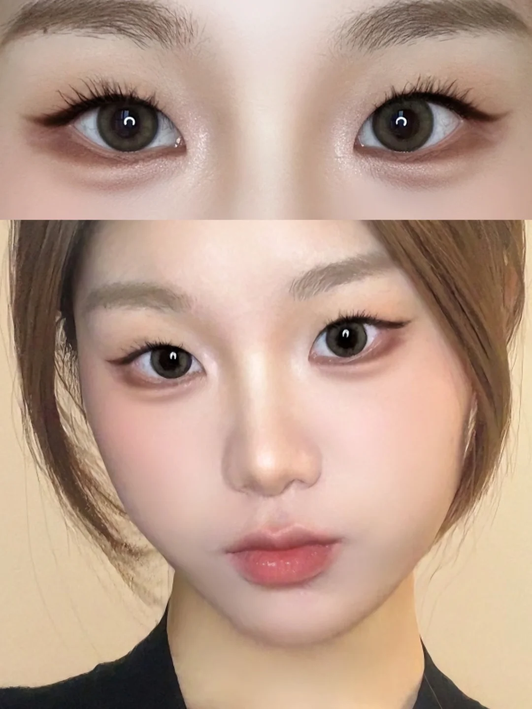 Single eyelid makeup is just like this!