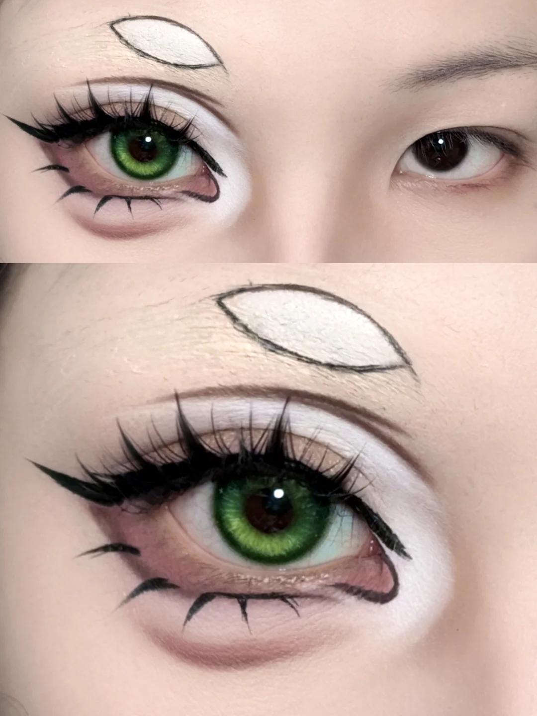 My Flow Lily cosplay eye makeup tutorial | Super detailed