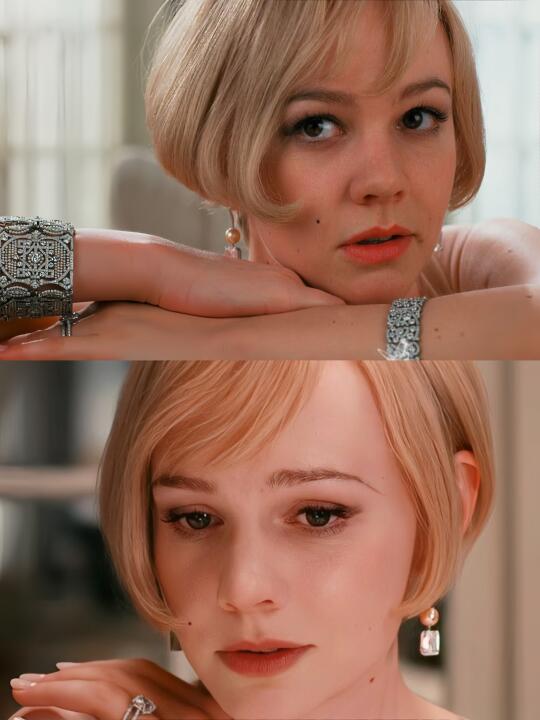 Daisy's "mole on the lips, the source of desire," makes everything shine brightly