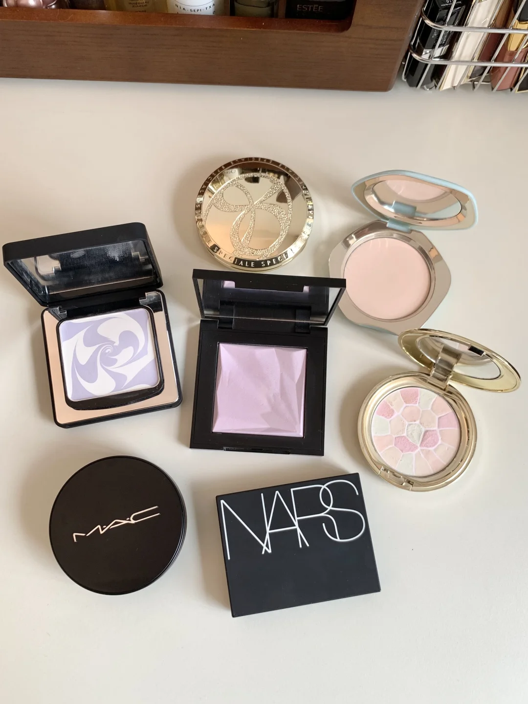 All the makeup that doesn't stick to powder is here