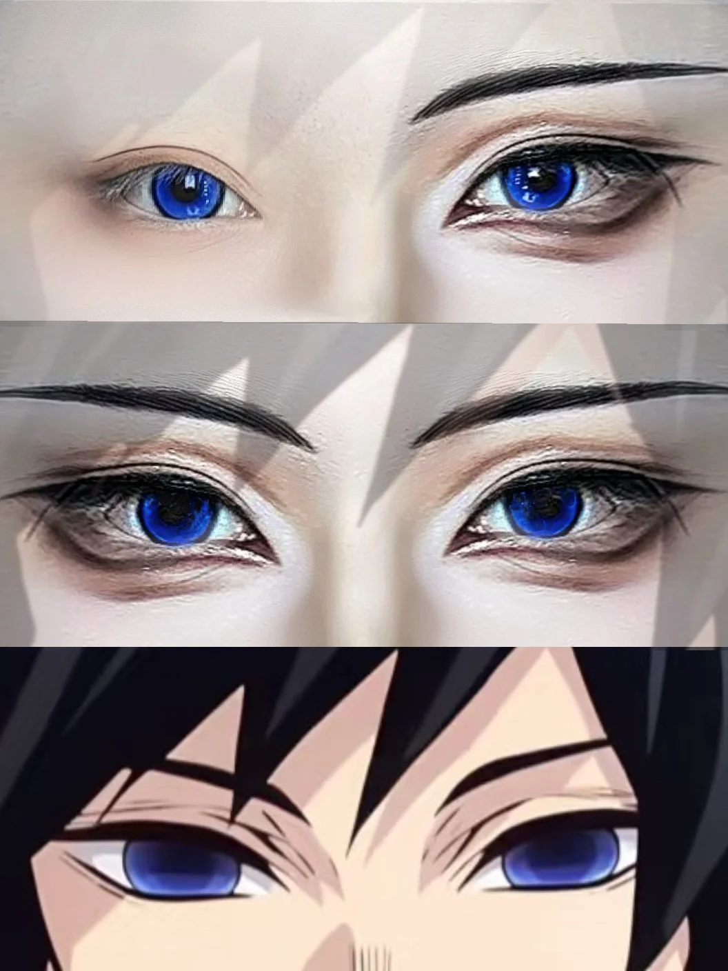 Demon Slayer | Tomioka Yoshiyuki cosplay eye makeup tutorial